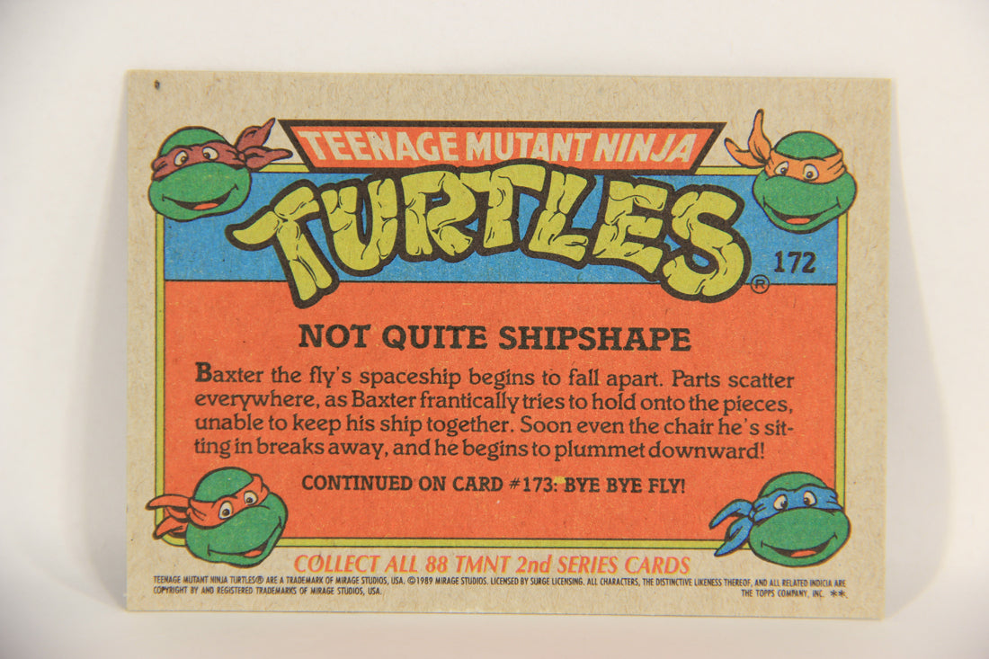 Teenage Mutant Ninja Turtles 2nd Series 1989 Trading Card #172 Not Quite Shipshape L017895