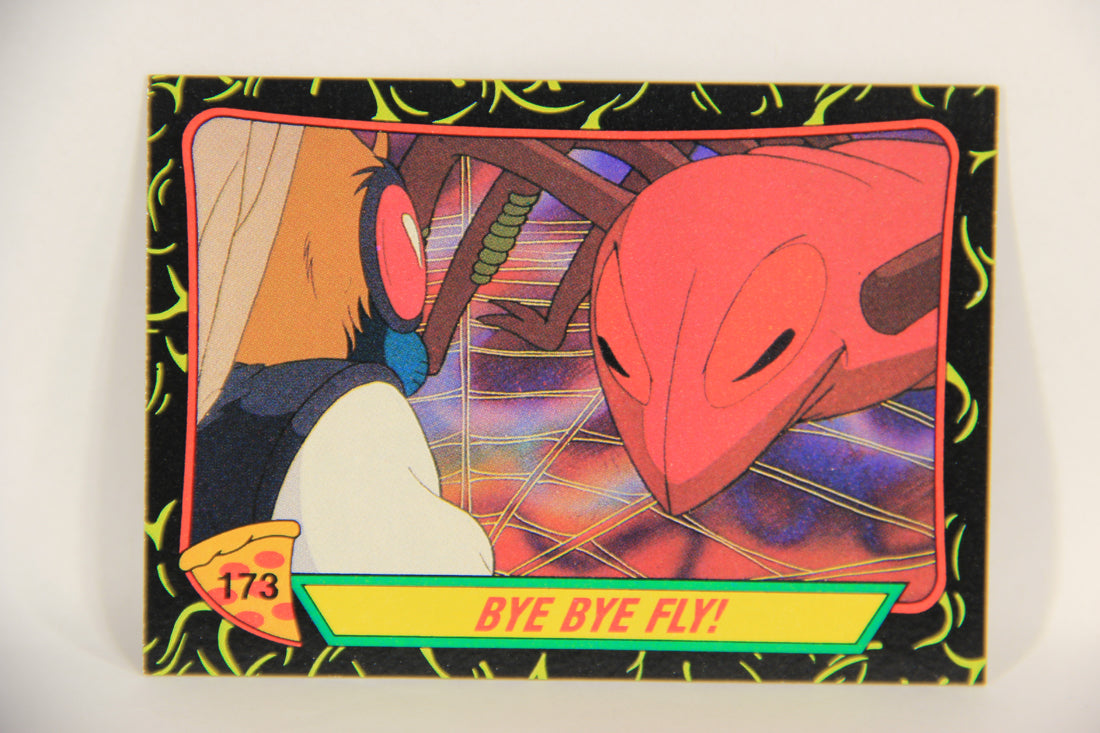Teenage Mutant Ninja Turtles 2nd Series 1989 Trading Card #173 Bye Bye Fly L017896
