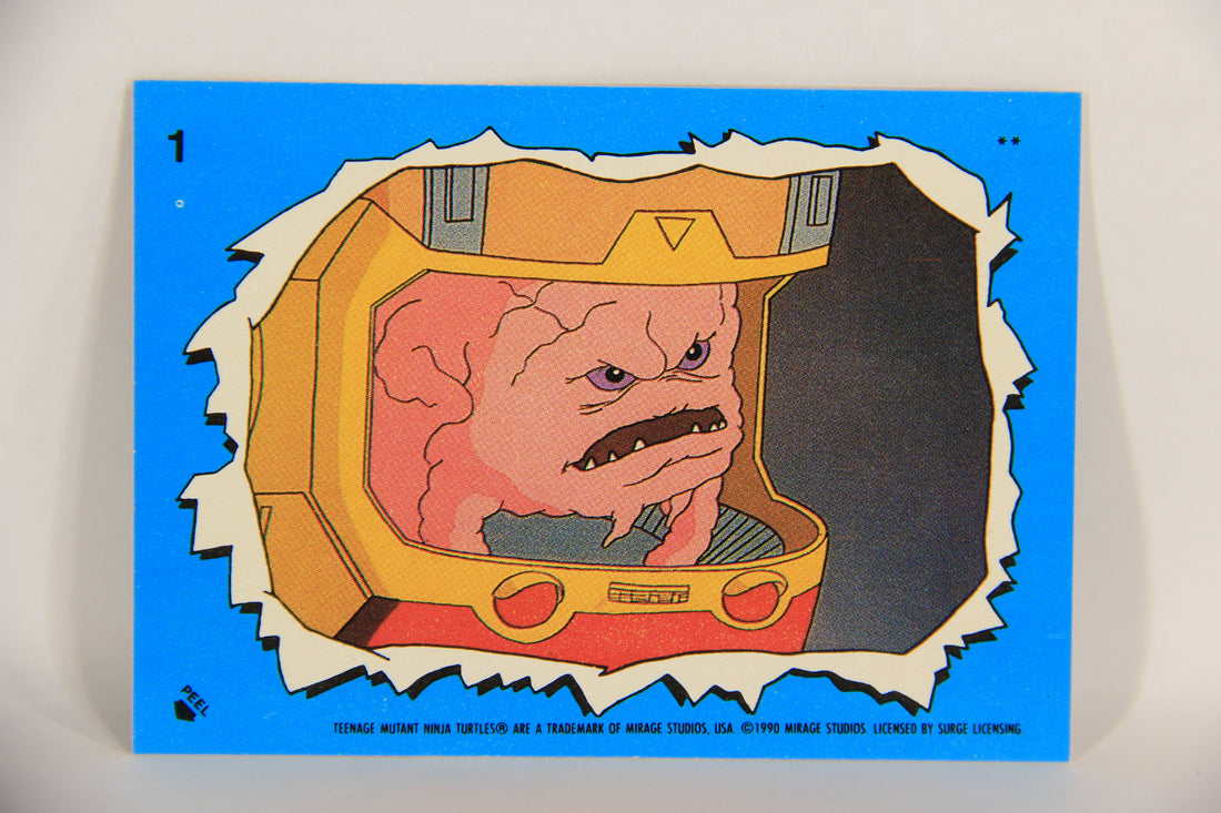 Teenage Mutant Ninja Turtles 2nd Series 1989 Card Sticker #1 Krang L017900