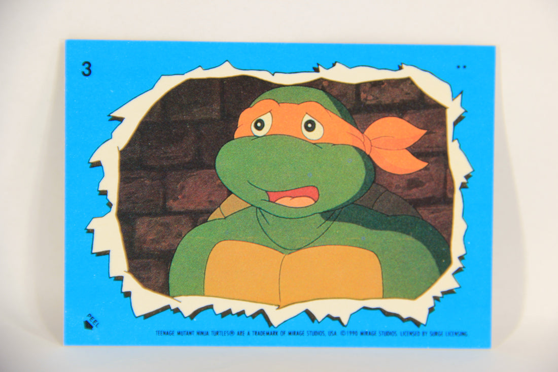 Teenage Mutant Ninja Turtles 2nd Series 1989 Card Sticker #3 Michaelangelo L017902