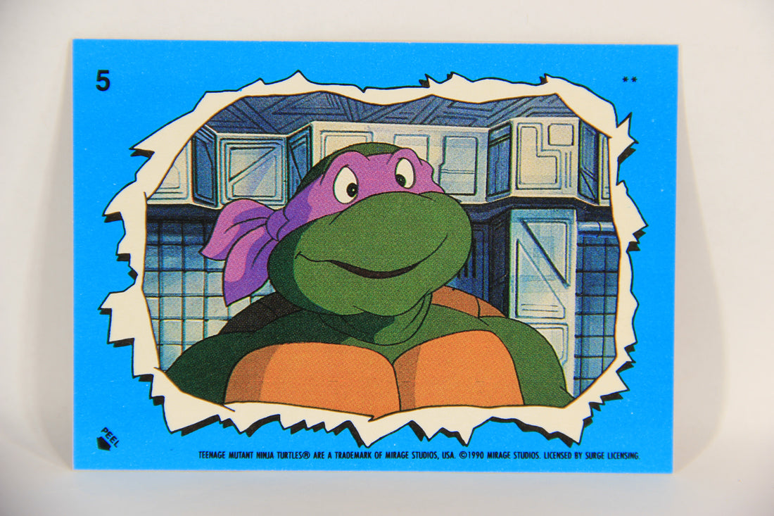 Teenage Mutant Ninja Turtles 2nd Series 1989 Card Sticker #5 Donatello L017904