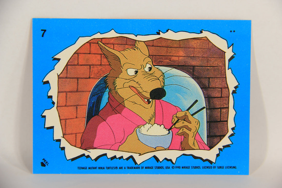 Teenage Mutant Ninja Turtles 2nd Series 1989 Card Sticker #7 Splinter L017906