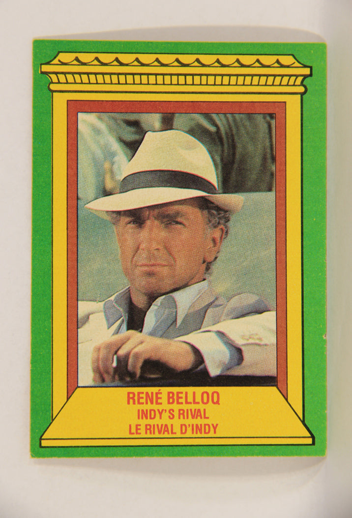 Raiders Of The Lost Ark 1981 Trading Card #4 Rene Belloq Indy's Rival FR-ENG OPC L017930