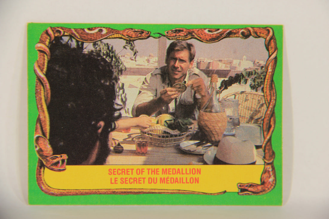 Raiders Of The Lost Ark 1981 Trading Card #34 Secret Of The Medallion FR-ENG OPC L017960