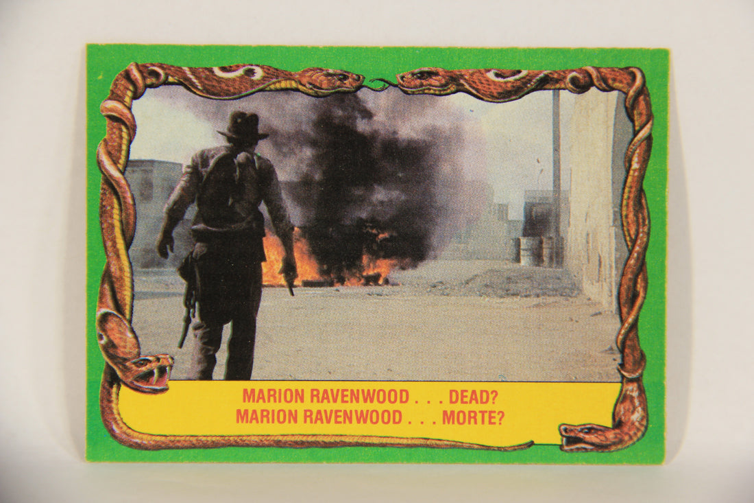 Raiders Of The Lost Ark 1981 Trading Card #39 Marion Ravenwood Dead FR-ENG OPC L017965