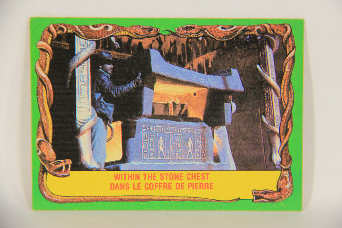 Raiders Of The Lost Ark 1981 Trading Card #52 Within The Stone Chest FR-ENG OPC L017978