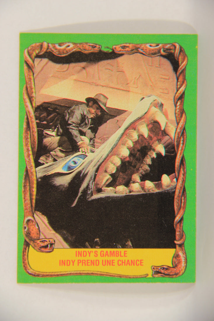 Raiders Of The Lost Ark 1981 Trading Card #61 Indy's Gamble FR-ENG O-Pee-Chee L017987