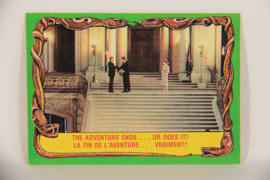 Raiders Of The Lost Ark 1981 Trading Card #86 The Adventure Ends Or Does It FR-ENG OPC L018012