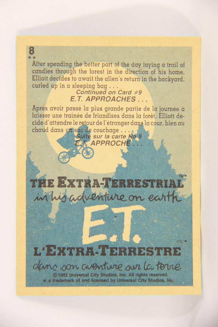 E.T. The Extra-Terrestrial 1982 Trading Card #8 The Vigil FR-ENG OPC L018035