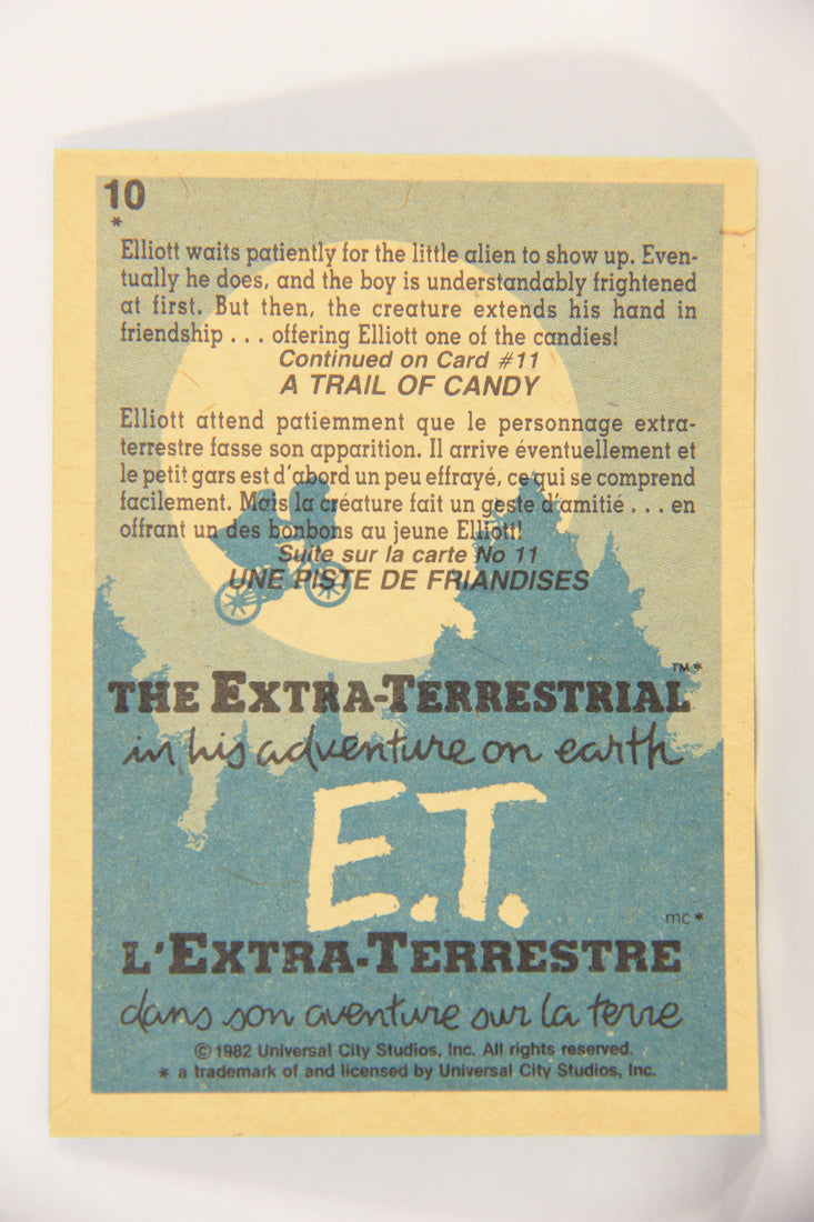 E.T. The Extra-Terrestrial 1982 Trading Card #10 Fear Of The Unknown FR-ENG OPC L018037