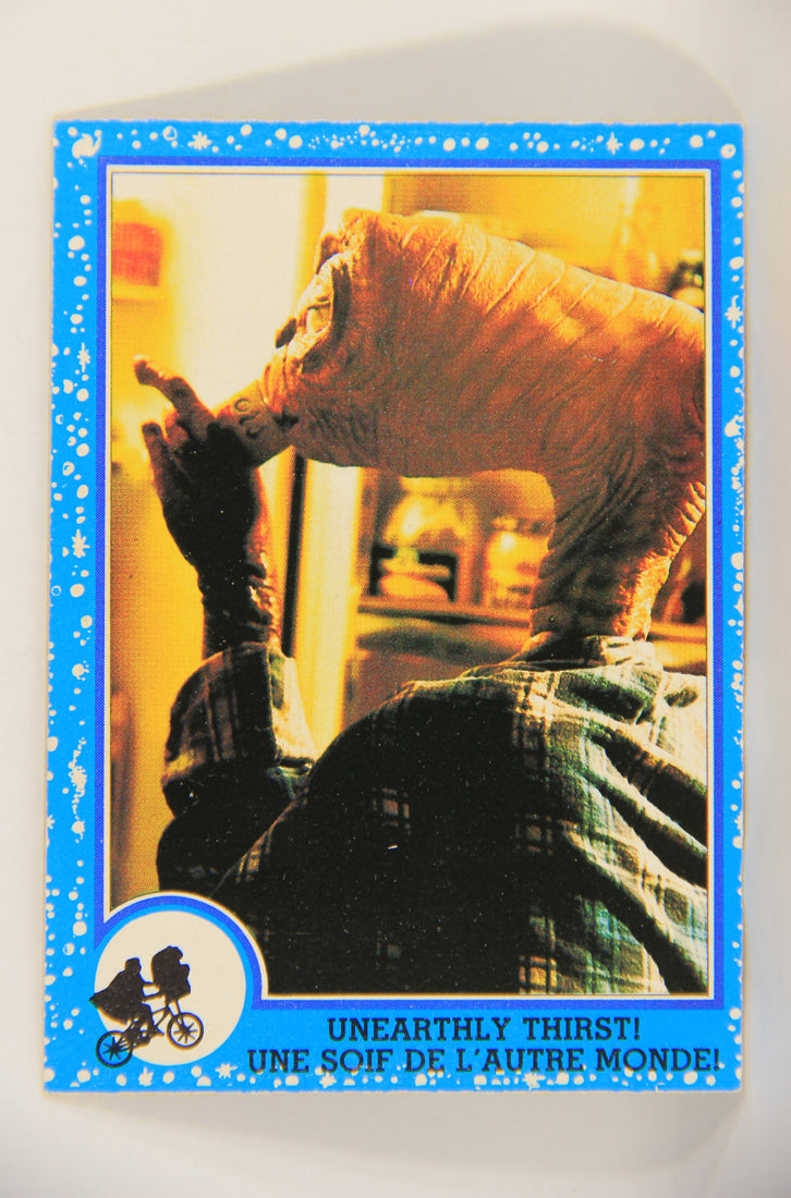 E.T. The Extra-Terrestrial 1982 Trading Card #27 Unearthly Thirst FR-ENG OPC L018054