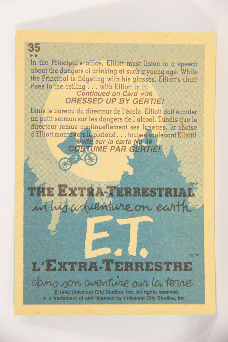 E.T. The Extra-Terrestrial 1982 Trading Card #35 Uplifting Moment FR-ENG OPC L018062