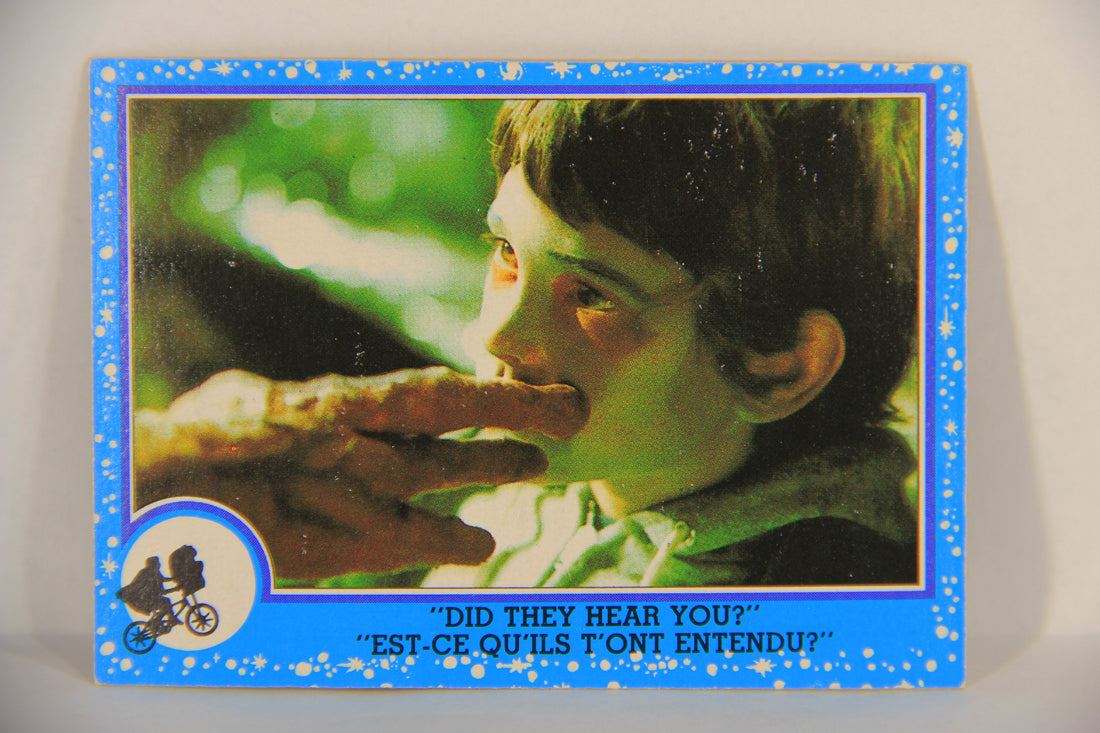 E.T. The Extra-Terrestrial 1982 Trading Card #50 Did They Hear You FR-ENG OPC L018077