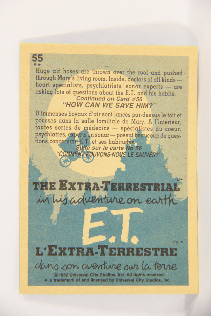 E.T. The Extra-Terrestrial 1982 Trading Card #55 The Air Hose FR-ENG OPC L018082