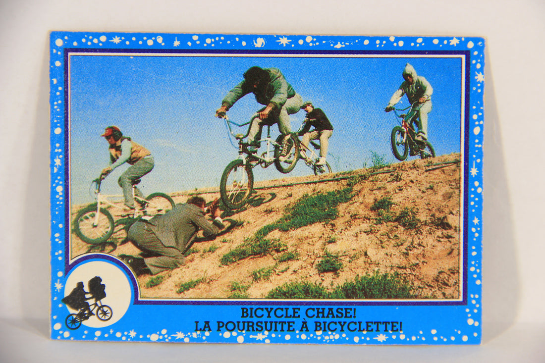 E.T. The Extra-Terrestrial 1982 Trading Card #65 Bicycle Chase FR-ENG OPC L018092