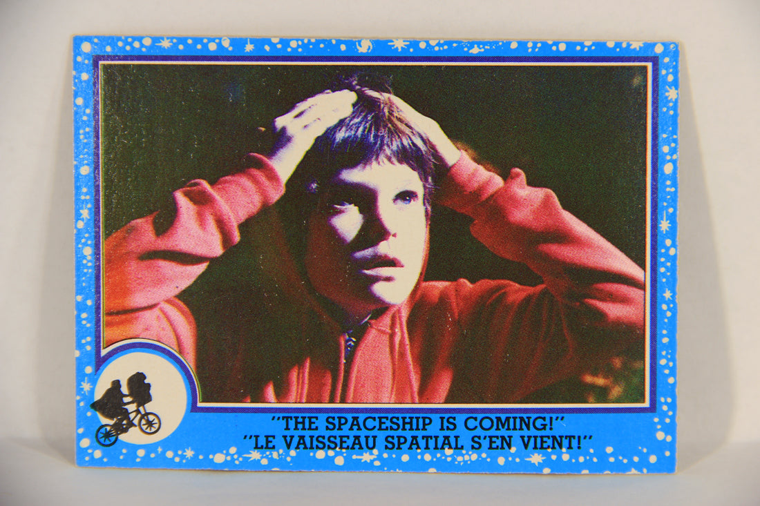 E.T. The Extra-Terrestrial 1982 Trading Card #70 The Spaceship Is Coming FR-ENG OPC L018097