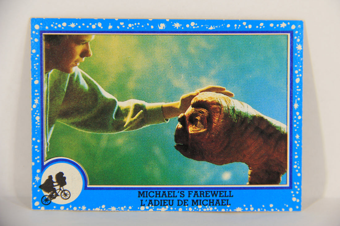 E.T. The Extra-Terrestrial 1982 Trading Card #72 Michael's Farewell FR-ENG OPC L018099