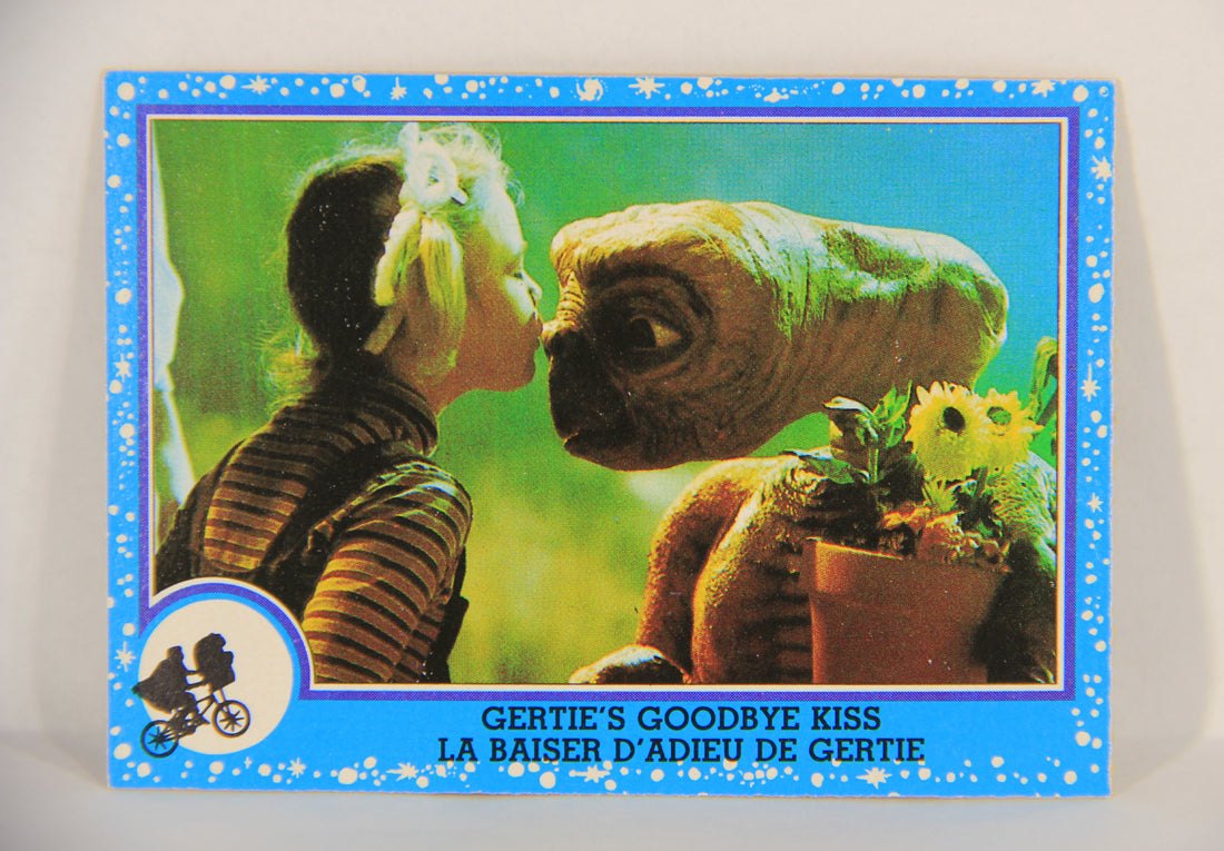 E.T. The Extra-Terrestrial 1982 Trading Card #74 Gertie's Goodbye Kiss FR-ENG OPC L018101