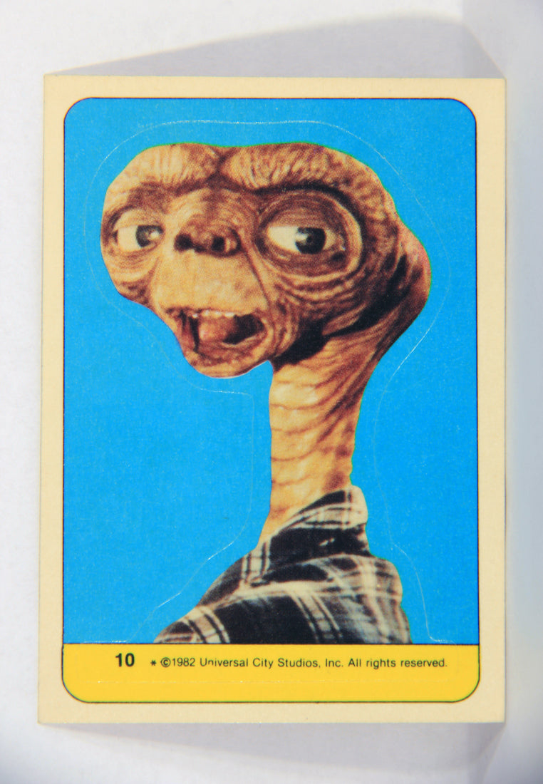E.T. The Extra-Terrestrial 1982 Trading Card Sticker #10 E.T. Extremely Short-Printed L018124