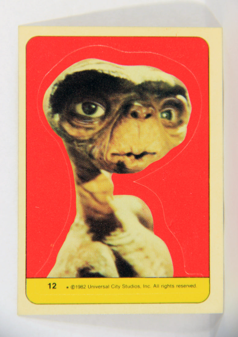 E.T. The Extra-Terrestrial 1982 Trading Card Sticker #12 E.T. Extremely Short-Printed L018126