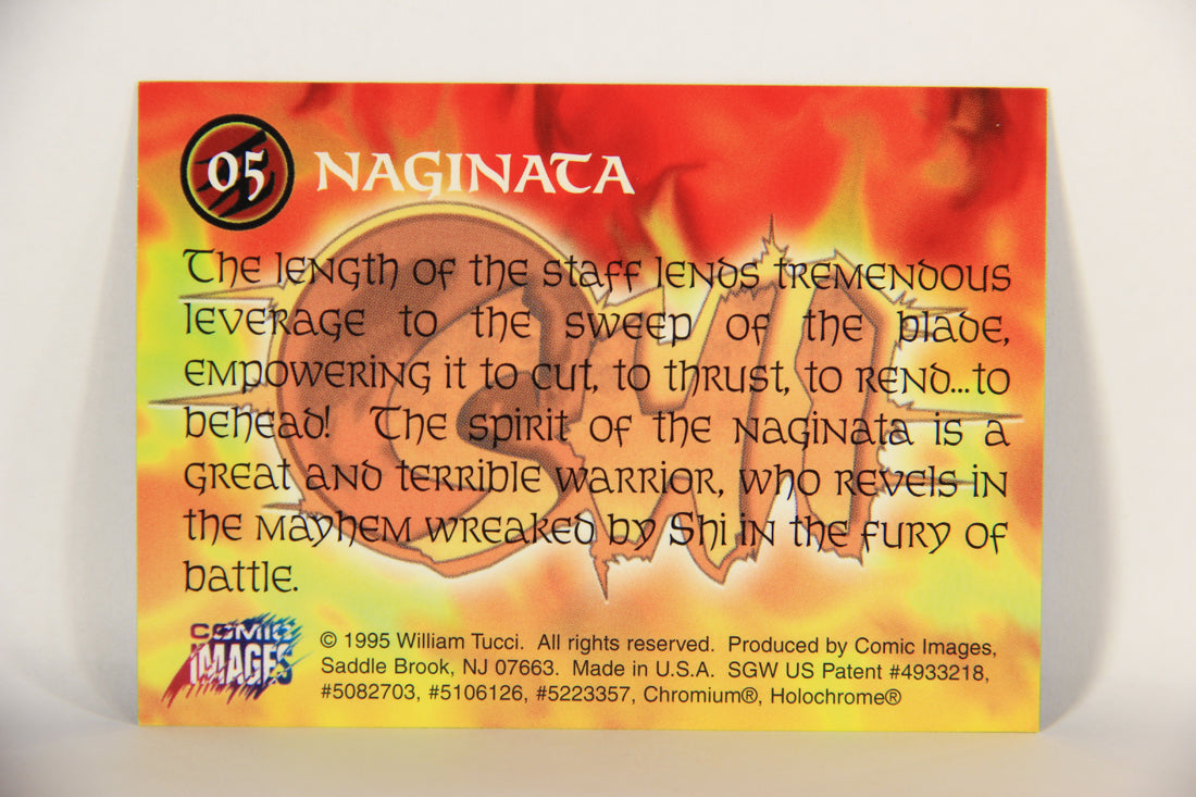 Shi All-Chromium 1995 Trading Card #5 Naginata ENG L018262