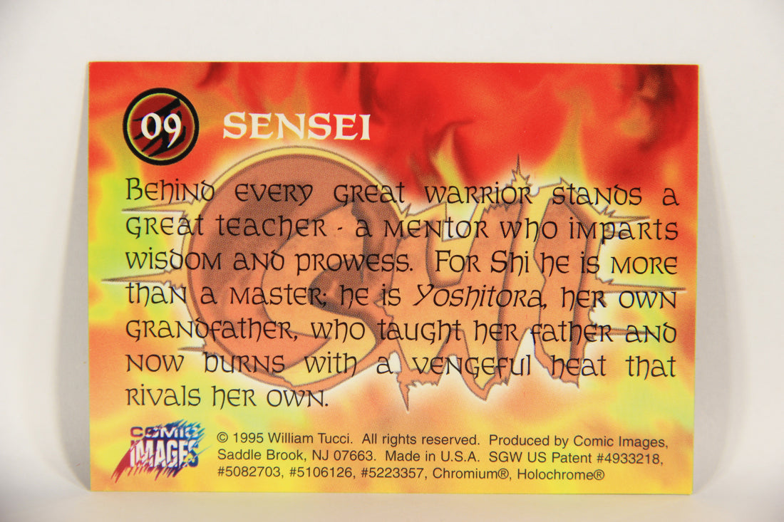 Shi All-Chromium 1995 Trading Card #9 Sensei ENG L018266