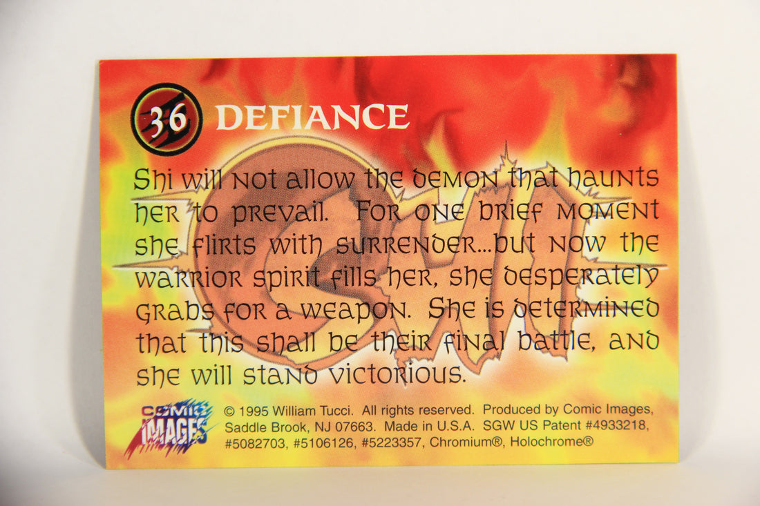 Shi All-Chromium 1995 Trading Card #36 Defiance ENG L018292