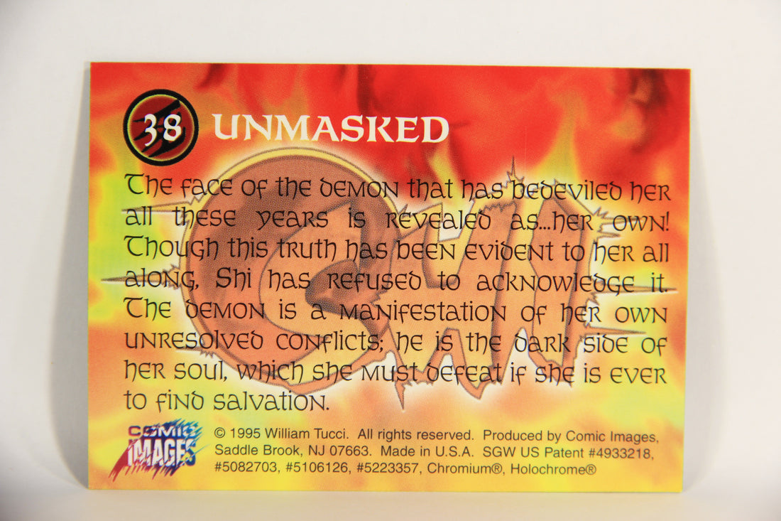 Shi All-Chromium 1995 Trading Card #38 Unmasked ENG L018294