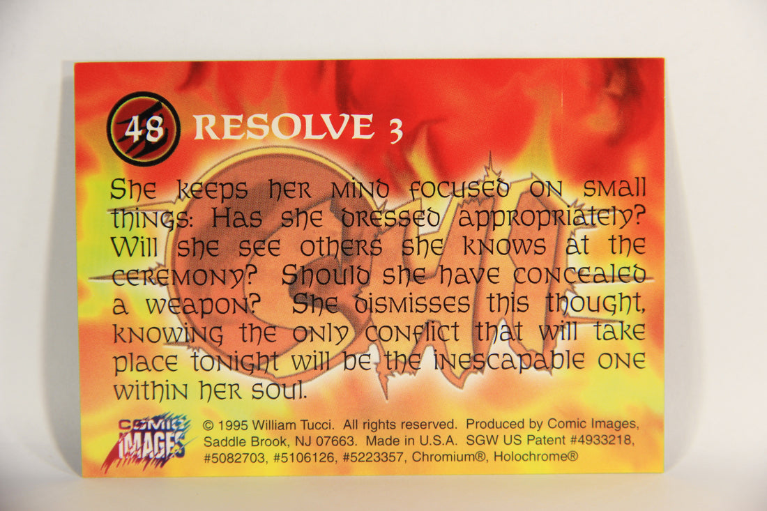 Shi All-Chromium 1995 Trading Card #46-48 Resolve 1-3 Triptych ENG L018302