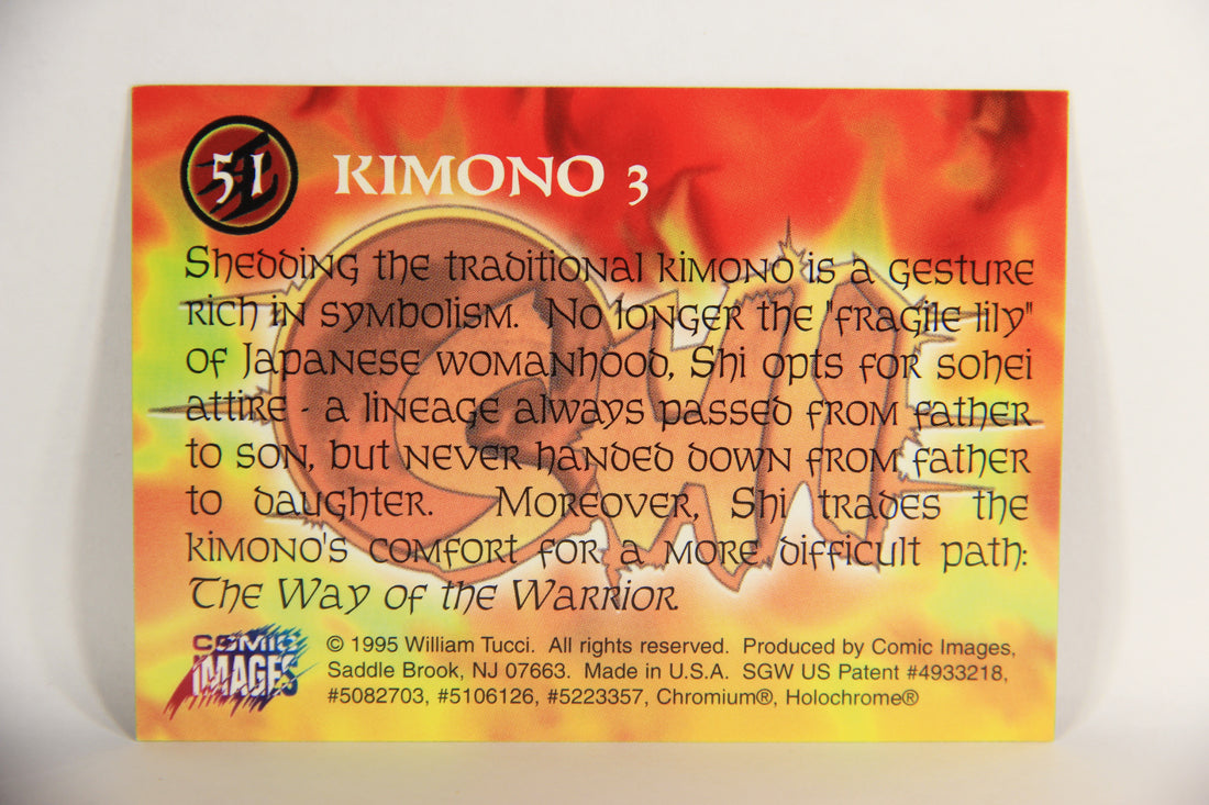 Shi All-Chromium 1995 Trading Card #49-51 Kimono 1-3 Triptych ENG L018303