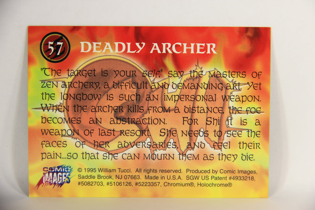 Shi All-Chromium 1995 Trading Card #57 Deadly Archer ENG L018307