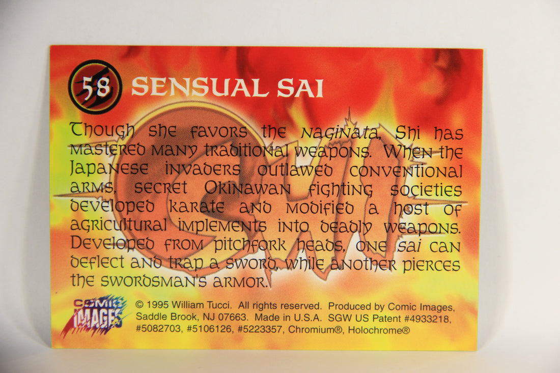 Shi All-Chromium 1995 Trading Card #58 Sensual Sai ENG L018308