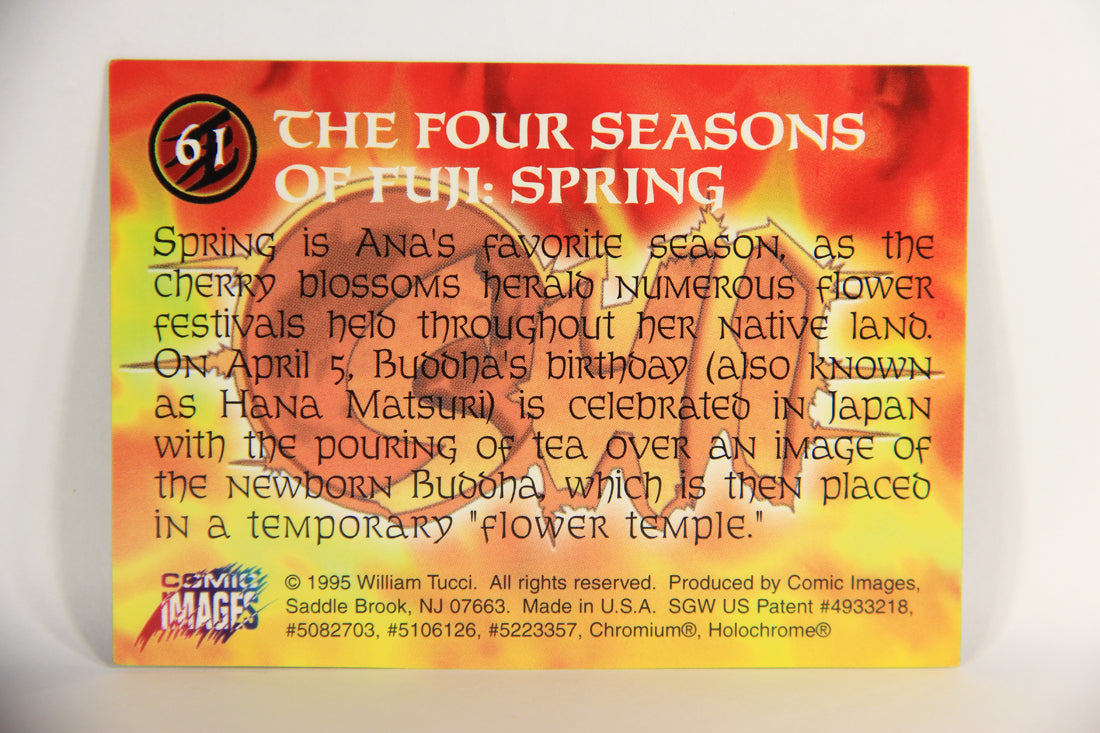 Shi All-Chromium 1995 Trading Card #61 The Four Seasons Of Fuji - Spring ENG L018311