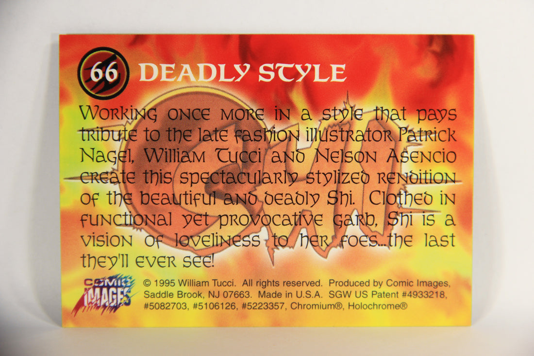 Shi All-Chromium 1995 Trading Card #66 Deadly Style ENG L018316