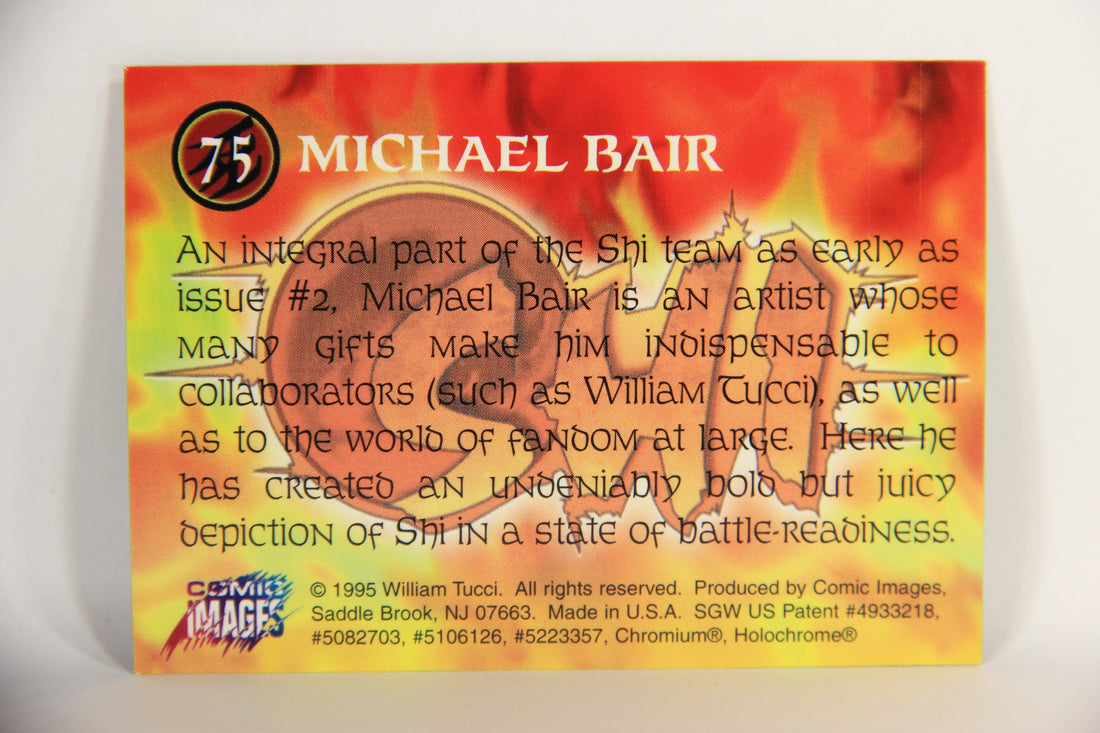 Shi All-Chromium 1995 Trading Card #75 Michael Bair ENG L018325