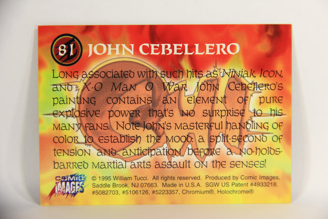 Shi All-Chromium 1995 Trading Card #81 John Cebellero ENG L018331