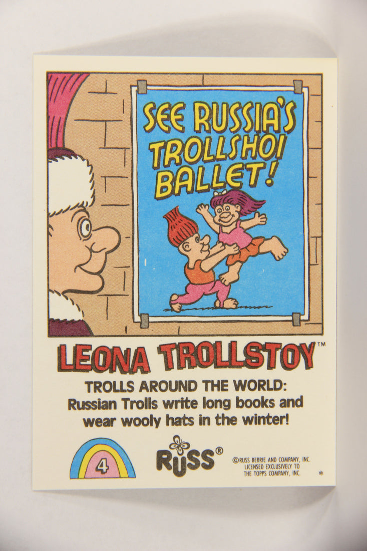 Russ Trolls 1992 Topps Trading Card #4 Leona Trollstoy ENG L018344