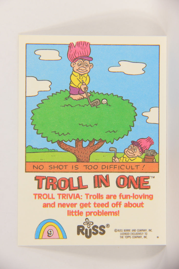 Russ Trolls 1992 Topps Trading Card #9 Troll In One ENG L018349