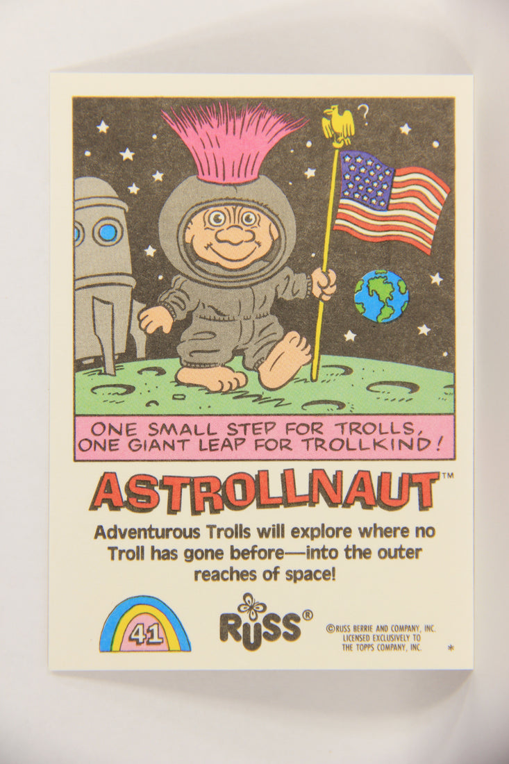 Russ Trolls 1992 Topps Trading Card #41 Aastrollnaut ENG L018381