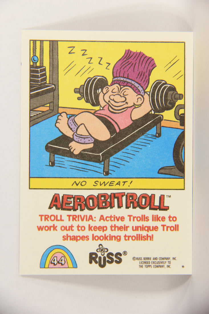 Russ Trolls 1992 Topps Trading Card #44 Aerobitroll ENG L018384