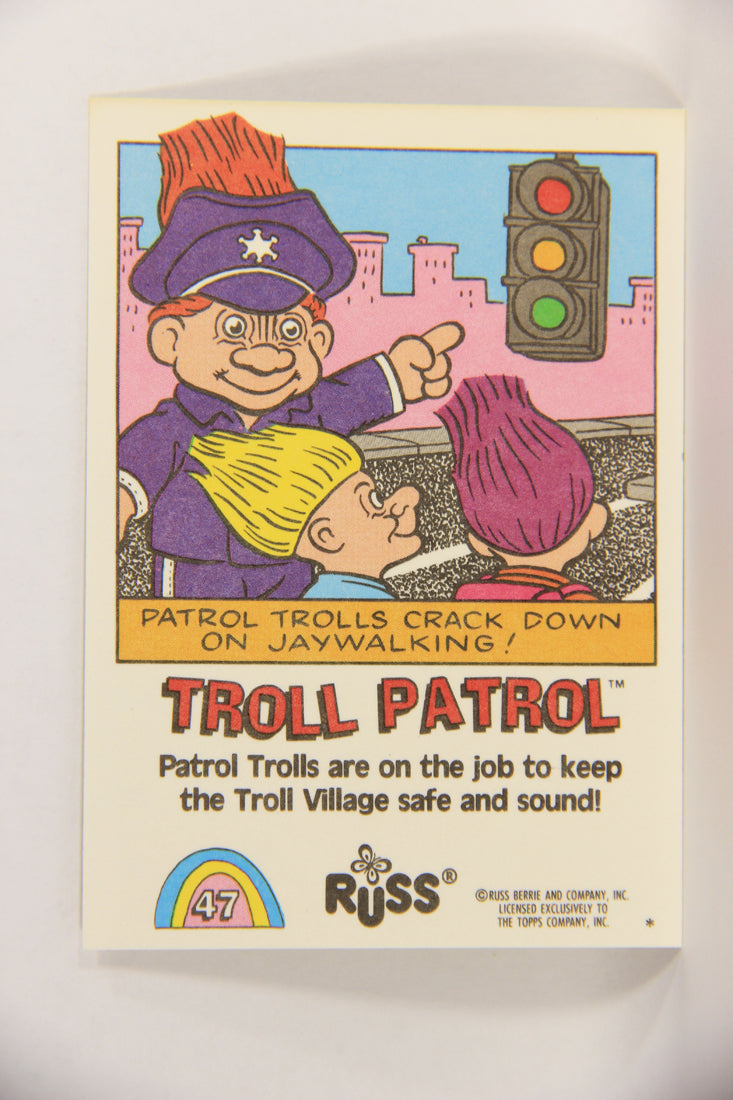 Russ Trolls 1992 Topps Trading Card #47 Troll Patrol ENG L018387