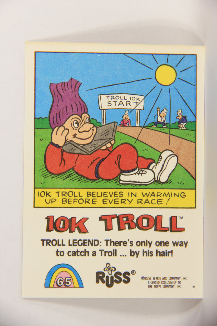 Russ Trolls 1992 Topps Trading Card #65 10K Troll ENG L018405