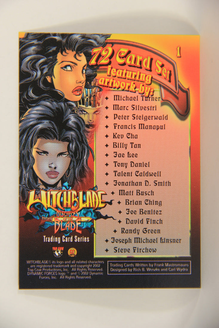 Witchblade Disciples Of The Blade 2002 Trading Card #1 Talent Caldwell ENG L018417