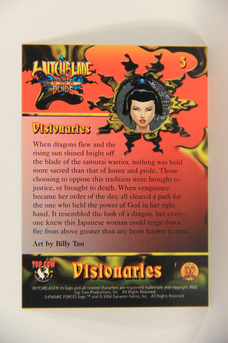 Witchblade Disciples Of The Blade 2002 Trading Card #5 Billy Tan ENG L018421