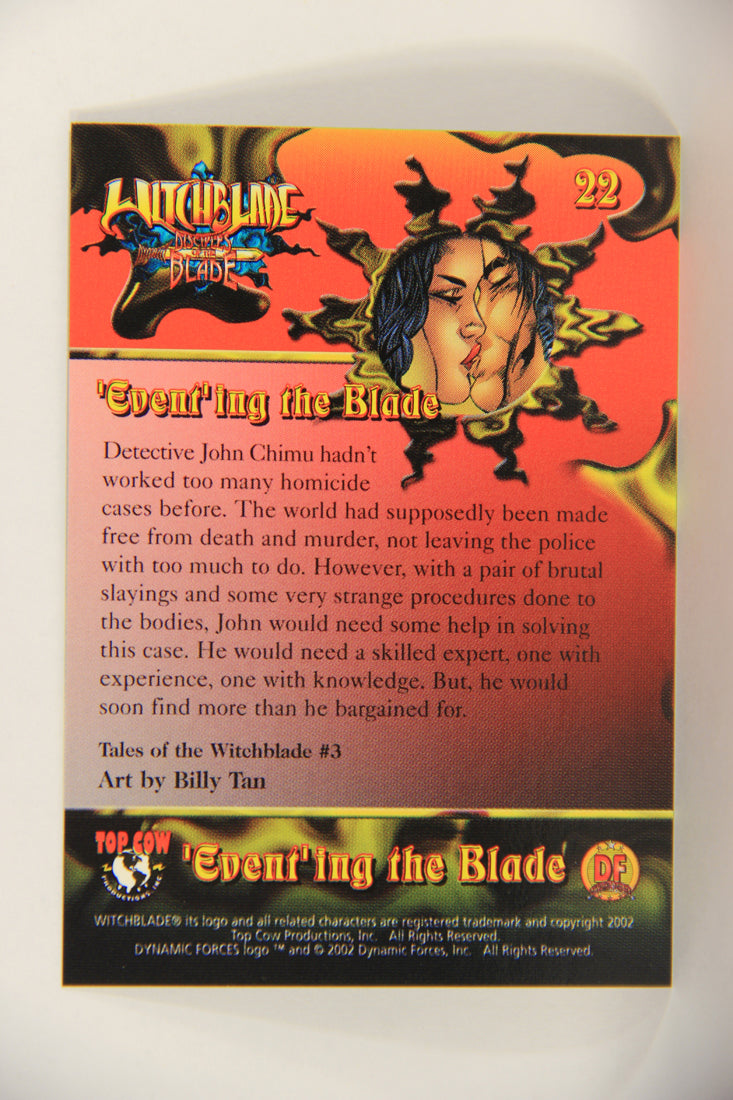 Witchblade Disciples Of The Blade 2002 Trading Card #22 Billy Tan ENG L018438