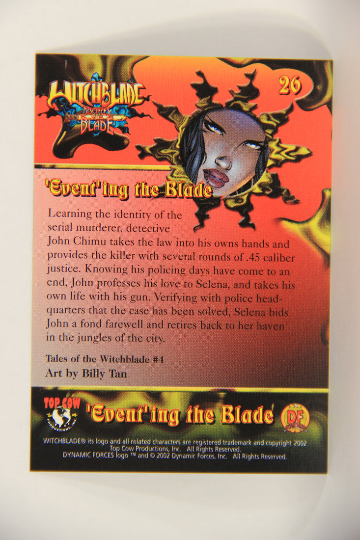 Witchblade Disciples Of The Blade 2002 Trading Card #26 Billy Tan ENG L018442