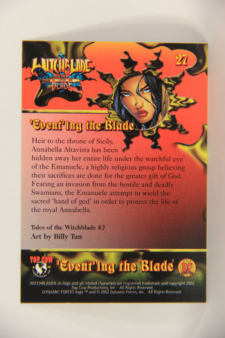 Witchblade Disciples Of The Blade 2002 Trading Card #27 Billy Tan ENG L018443