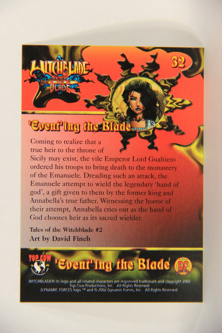 Witchblade Disciples Of The Blade 2002 Trading Card #32 David Finch ENG L018448