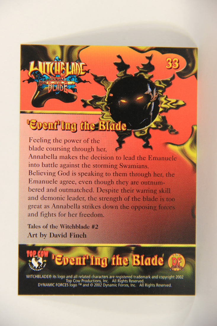 Witchblade Disciples Of The Blade 2002 Trading Card #33 David Finch ENG L018449