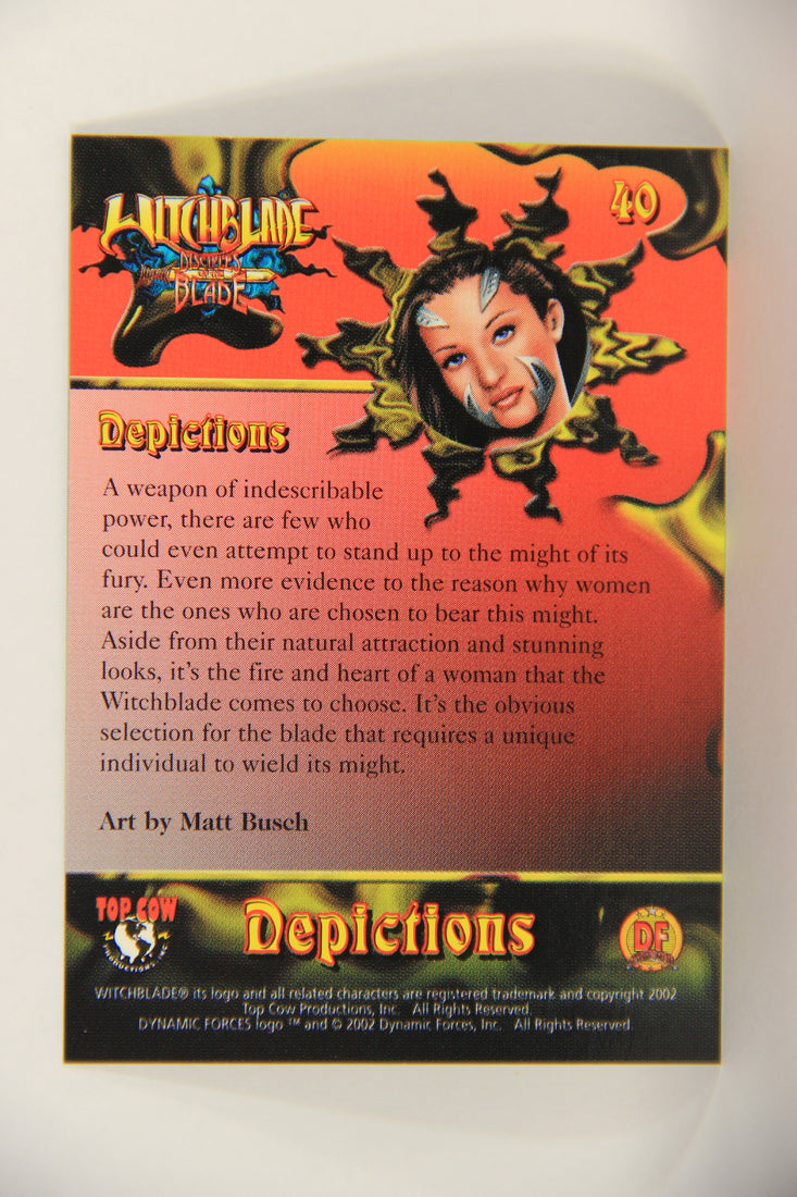 Witchblade Disciples Of The Blade 2002 Trading Card #40 Matt Busch ENG L018456